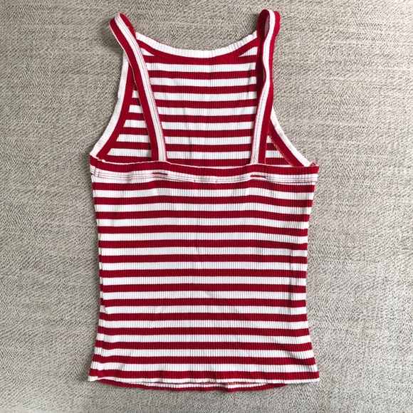 High Neck Stripped Tank - Picture 3 of 4